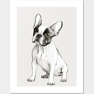 French Bulldog Sketch Posters and Art